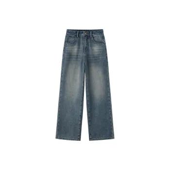 Luqingyi Jeans Women's Blue