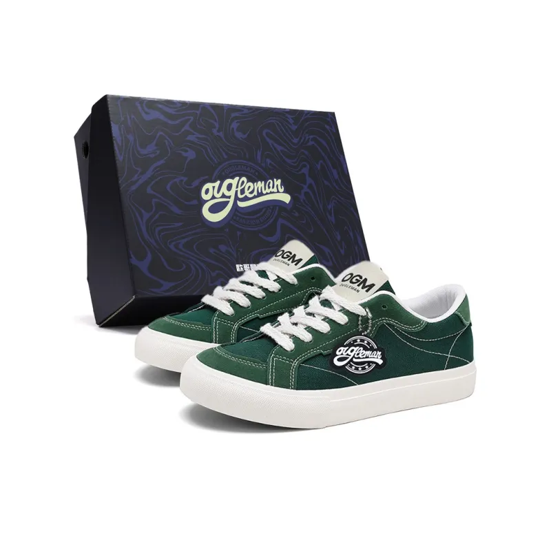 OUGLEMEN Slip Resistant, Abrasion Resistant, Balance, Lightweight, Breathable Low Top Skateboard Shoes Unisex-0