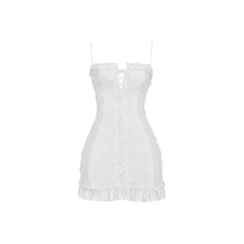 HOUSE OF CB MARLENE Slip Dresses Women's White/White