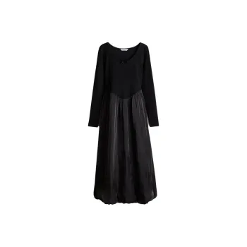 H&M New Year Long Sleeved Dresses Women's Black