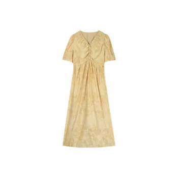 MISHOW Short-Sleeved Dresses Women's Gardenia Yellow