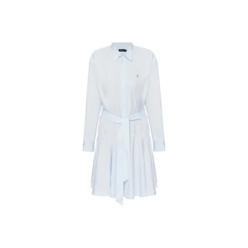 Sportscraft Crowe Polo Long Sleeved Dress Women's Light Blue