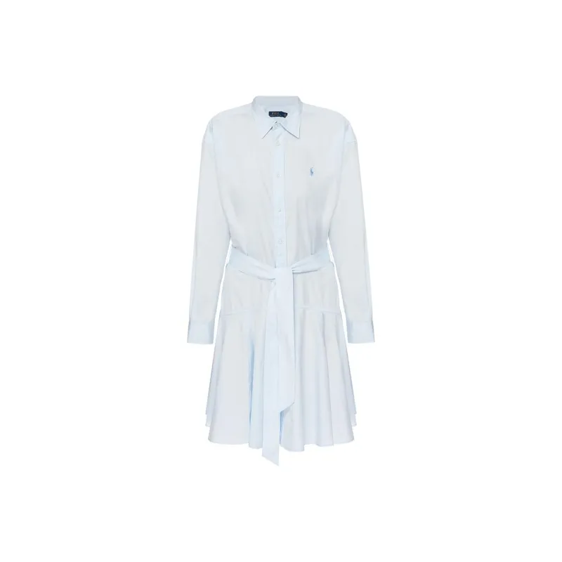 Polo Ralph Lauren Long Sleeved Dress Women's Light Blue-0