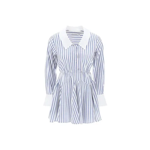 Self-portrait Striped Shirt Minidress