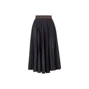 FENDI Casual Long Skirts Women's Black