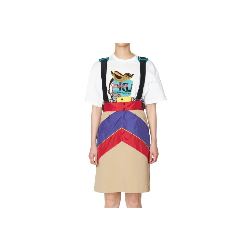 KOLOR Colour block Dungaree Dress-0