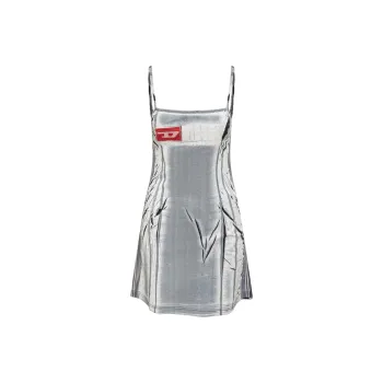 DIESEL Slip Dresses Women's Silver