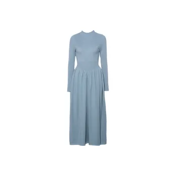 DPLAY Long Sleeved Dress Women's Sea Salt Blue