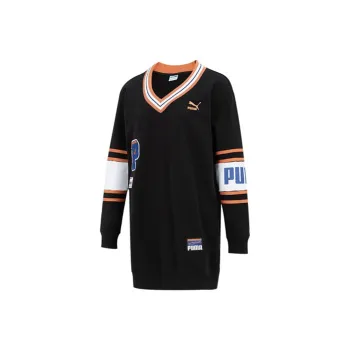 PUMA Long Sleeved Dresses Women's Black