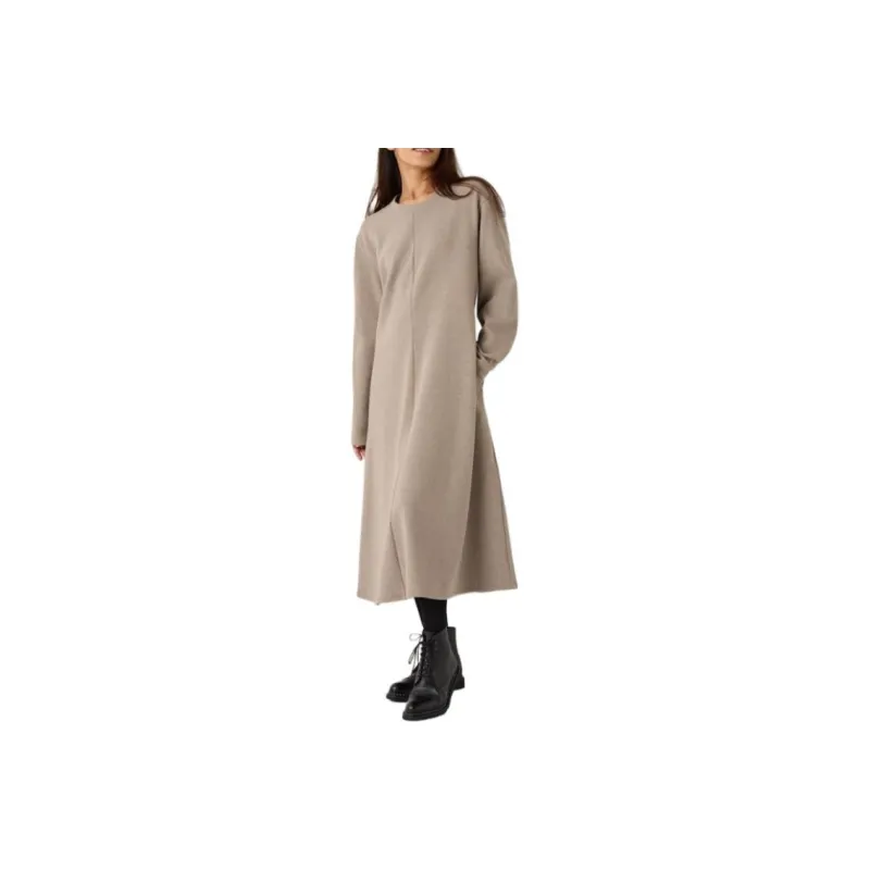 UNIQLO Long-Sleeved Dresses Women's Beige-0