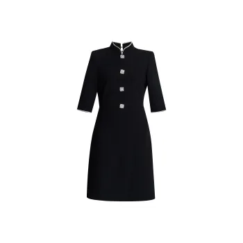 ROEYSHOUSE Short Sleeved Dress Women's Black