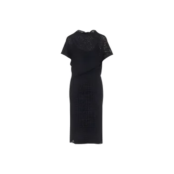 Givenchy Monogrammed Sheer Detailed Dress