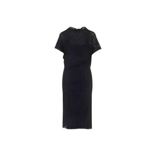 Givenchy Monogrammed Sheer Detailed Dress