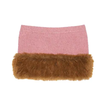 SAINT LAURENT Casual Short Skirts Women's Pink