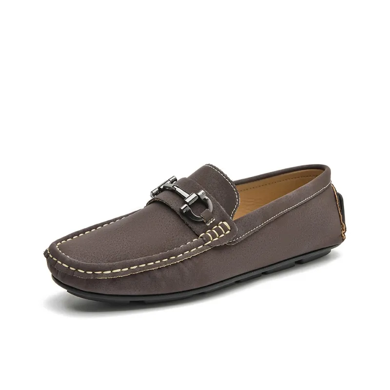 King Jinmai Men's Casual Shoes Men Low Top Black/Brown/Ecru-5
