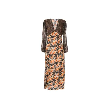Rixo Long-Sleeved Dresses Women's Brown