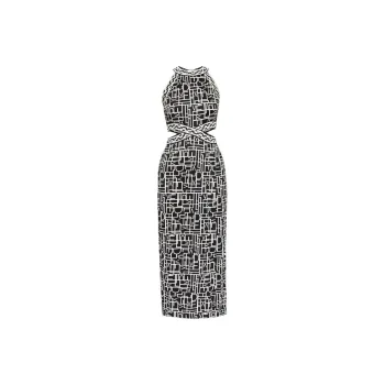 DVF Diane Von Furstenberg Zeus Logo Love print Dress