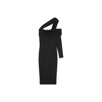 VERSACE Cut Out Detailed One Shoulder Dress