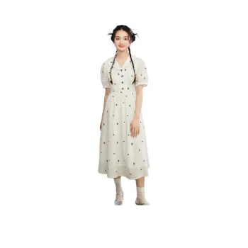 ZIHAN Short-Sleeved Dresses Women's White