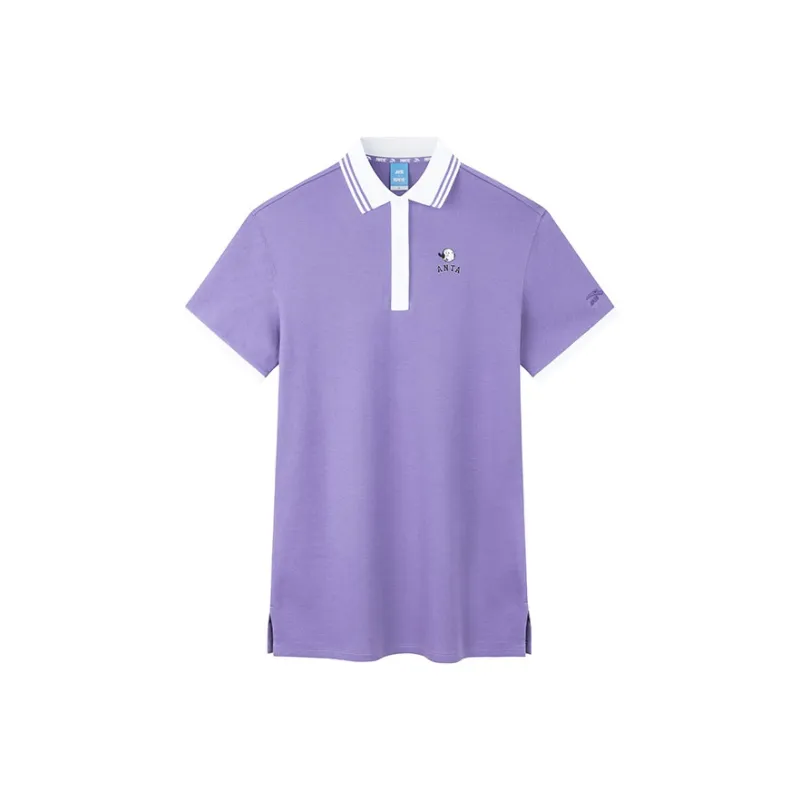 Anta Short Sleeved Dress Women's Crystal Purple-0
