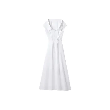 GAP Zac Posen Poplin Shirtdress Optic White