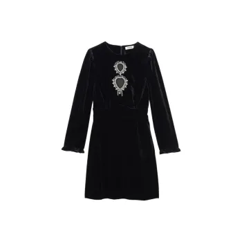 Sandro Long Sleeved Dresses Women's Black