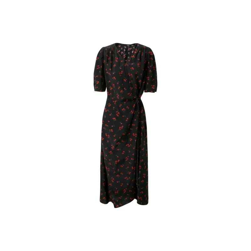 3COLOUR Short Sleeved Dress Women's Raven Floral-0