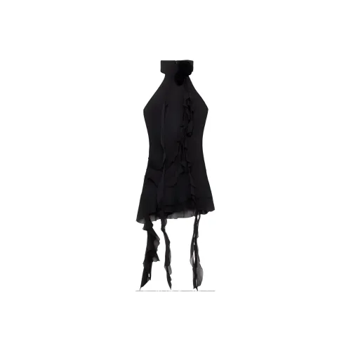 Blumarine Sleeveless Dresses Women's Black