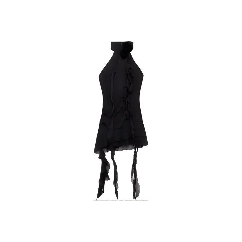 Blumarine Sleeveless Dresses Women's Black-0