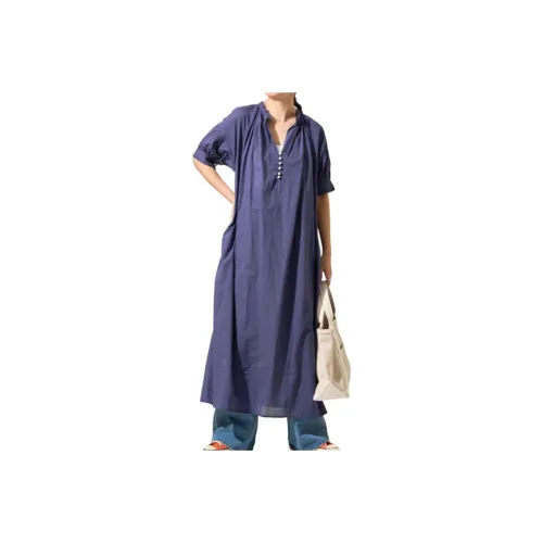 FREAK'S STORE Short Sleeved Dress Women's Marine Blue