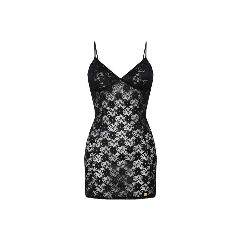 Balenciaga Slip Dresses Regular Women's Black-0