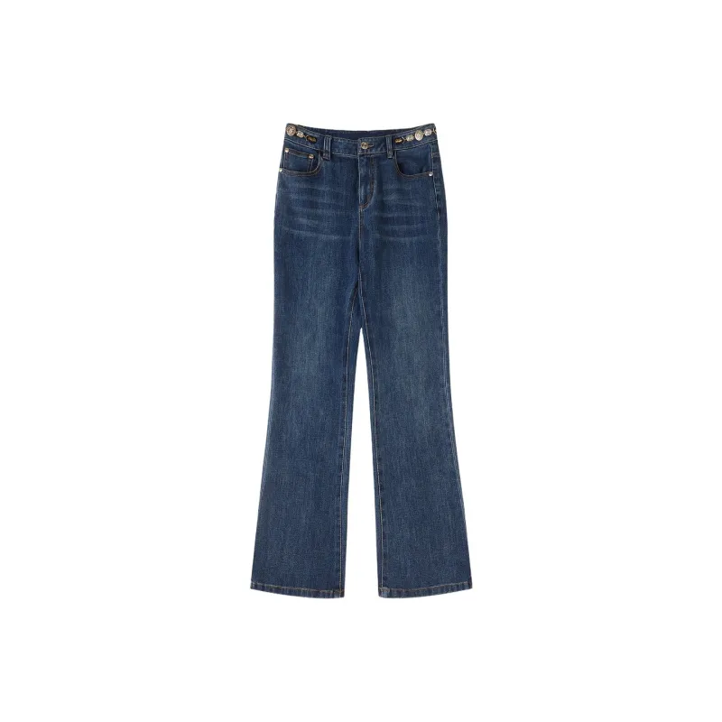 C'N'C Fall And Winter Washable Jeans Women's-0