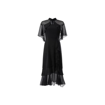 AUI Short Sleeved Dress Women's Black