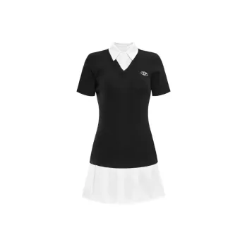 PUREIDOL Short Sleeved Dress Women's Black