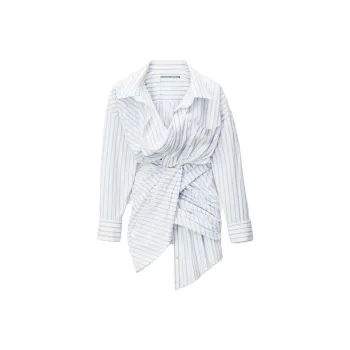 Alexander Wang Long Sleeved Dresses Women's White Blue