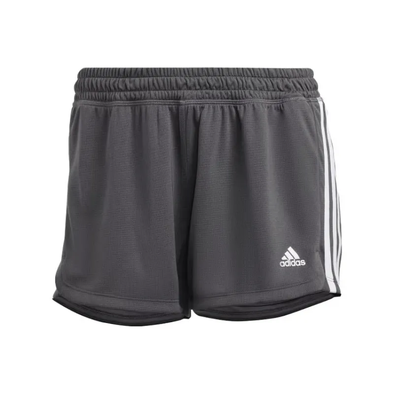 Adidas Pacer 3-Stripes Knit Shorts Casual Shorts Women's Pulse Stone Gray-0