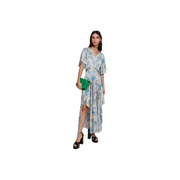 Maje Short Sleeved Dresses Women's Blue