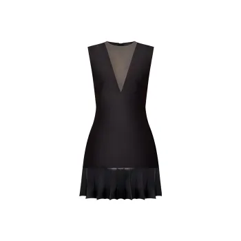 LOUIS VUITTON Fin Flounce Mikado Dress