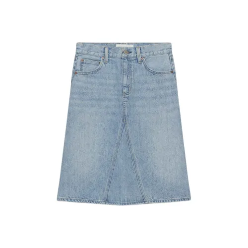 ARITZIA FW24 Denim Forum The '90s Midi Denim Skirt Denim Long Skirt Women's Bleu/Blue