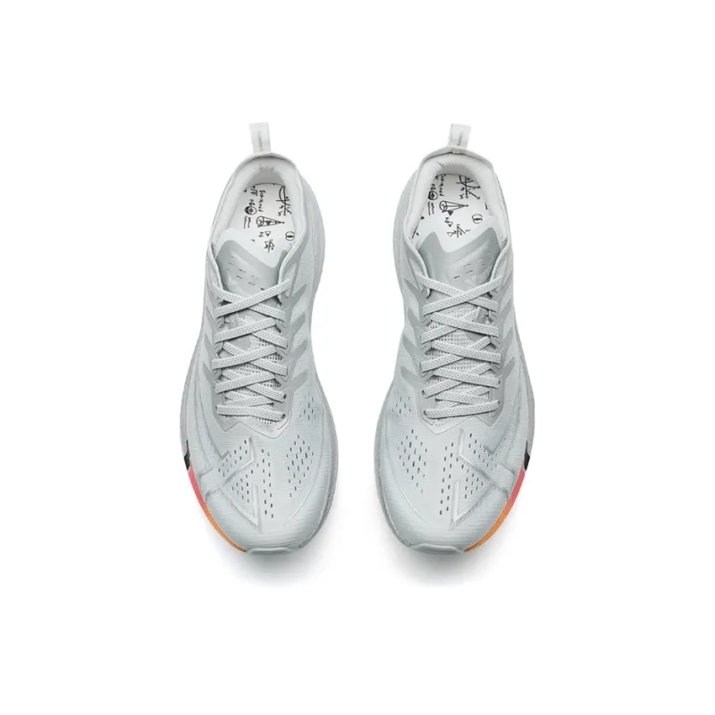 XTEP One Piece Molding 3 Running Shoes Men Low Top Silver, Lunar Stone Gray-3