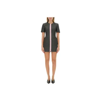 MSGM Short Sleeved Dress Women's Gray