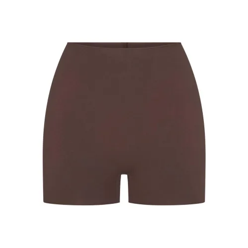 SKIMS SS24 RAW EDGE SHORT Casual Shorts Women's ESPRESSO/Dark Coffee Color