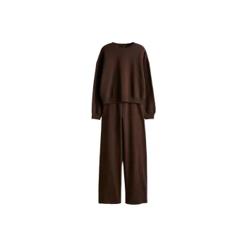 H&M Sweatshirt Set Women's Dark Brown