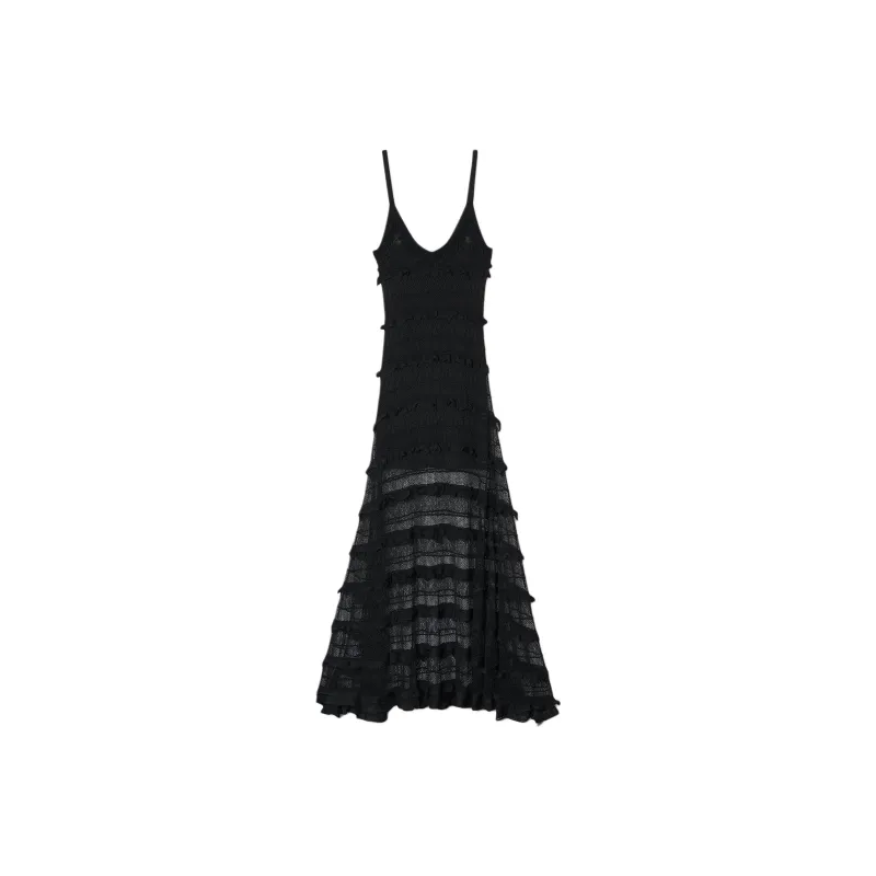 Sandro V-neck Lace Maxi Dress-0