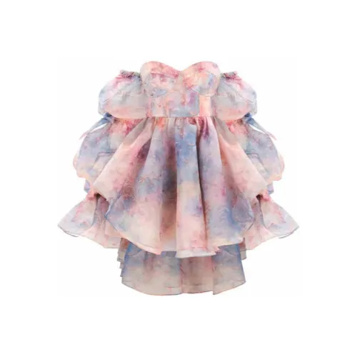 Selkie Collection SS24 Long Sleeved Dress Women's Rose Print