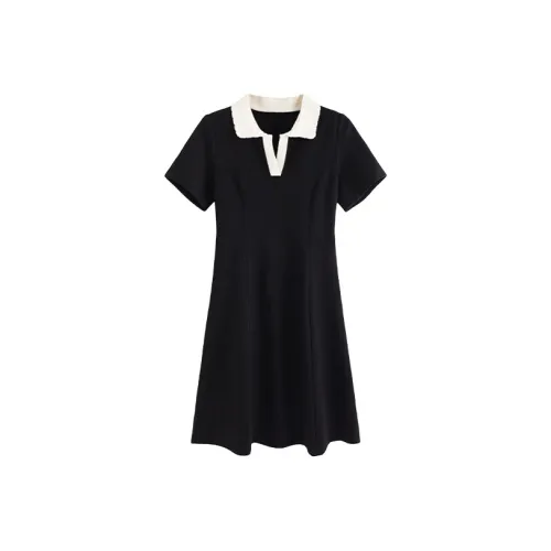 Local Gal Short-Sleeved Dresses Women's Black