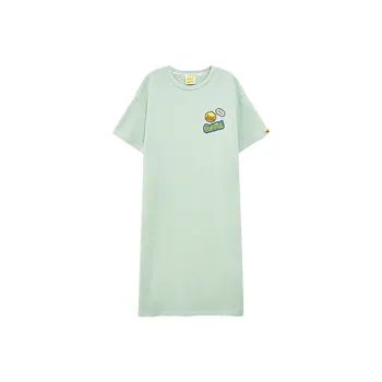 B.Duck Short Sleeved Dresses Women's Light Green