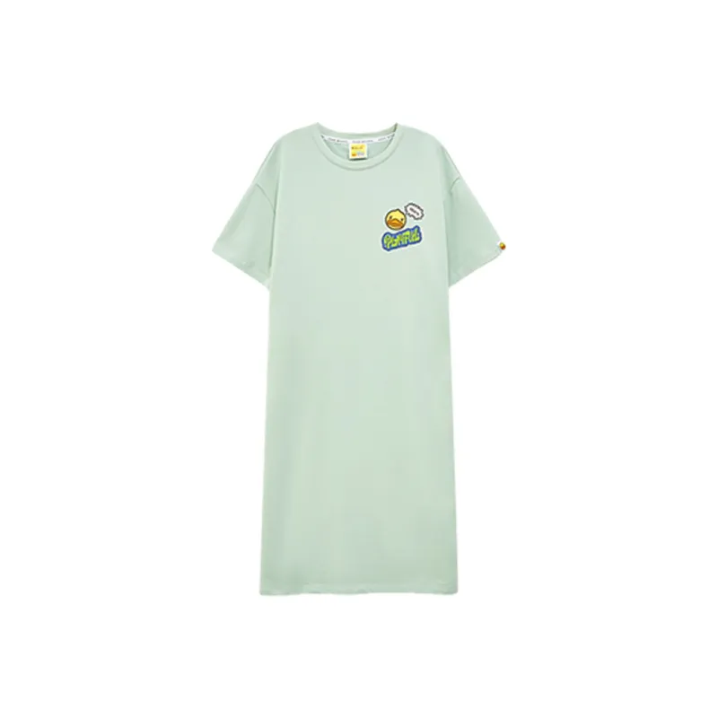 B.Duck Short Sleeved Dresses Women's Light Green-0