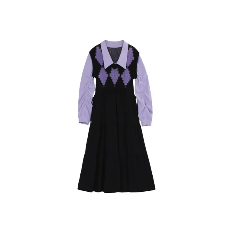 PAZZO Long Sleeved Dresses Women's Black-0