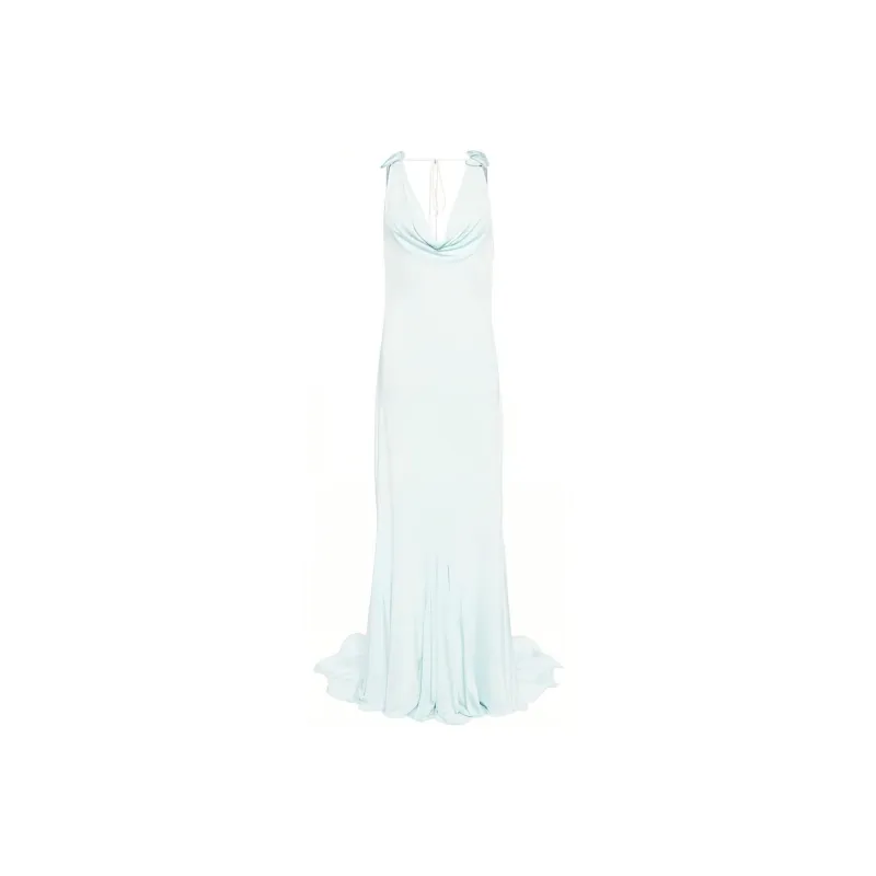 Magda Butrym Floral appliqué Cowl Maxi Dress-0